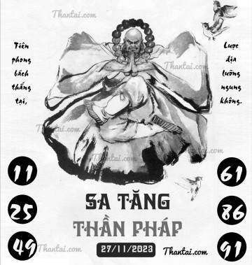 SA TĂNG THẦN PHÁP 27/11/2023