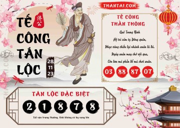 Tế Công Tán Lộc 28/11/2023