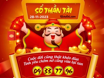 SỔ THẦN TÀI 28/11/2023