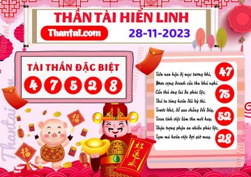 THẦN TÀI HIỂN LINH 28/11/2023