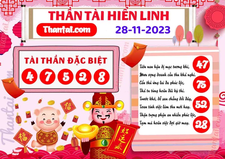 THẦN TÀI HIỂN LINH 13/11/2023