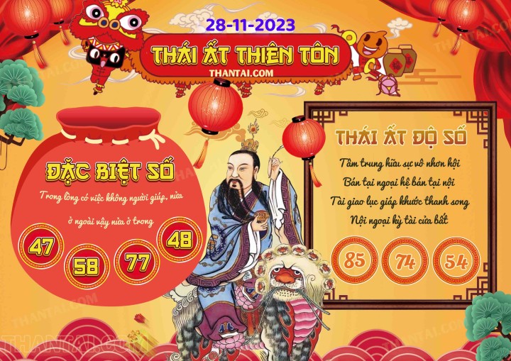 Thái Ất Thiên Tôn 13/11/2023