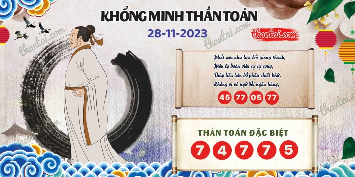 Khổng Minh Thần Toán 13/11/2023