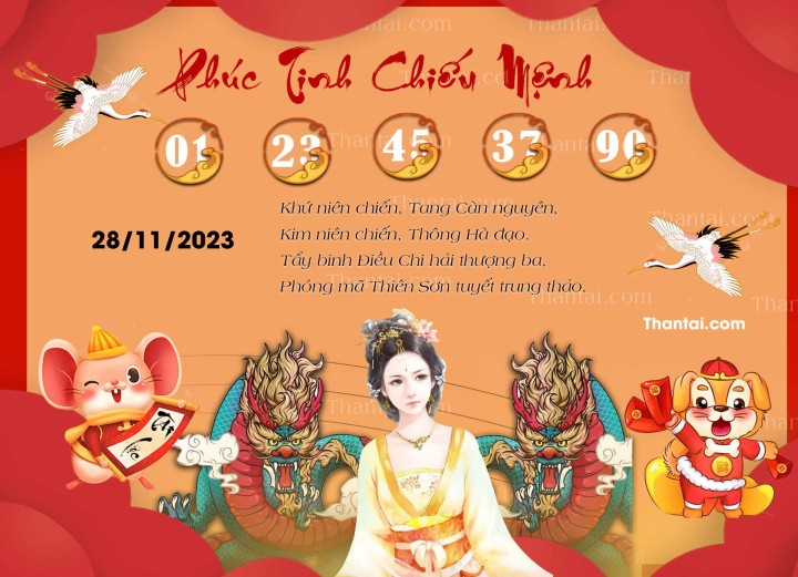 Phúc Tinh Chiếu Mệnh 14/11/2023