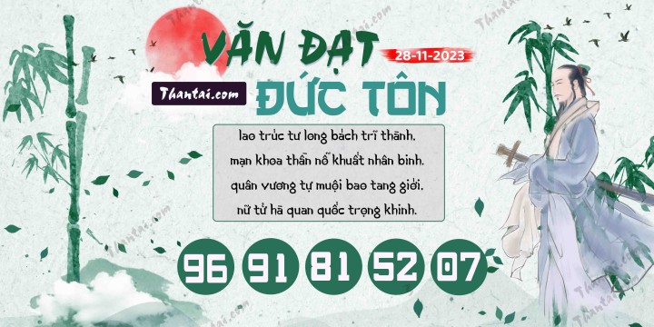 Văn Đạt Đức Tôn 13/11/2023