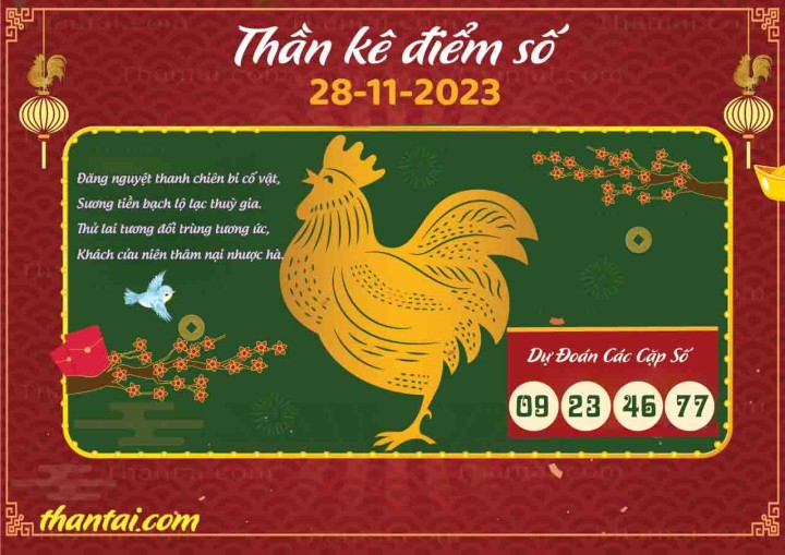 Thần Kê Điểm Số 13/11/2023