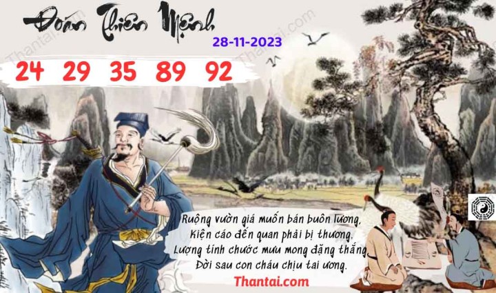 Đoán Thiên Mệnh 13/11/2023