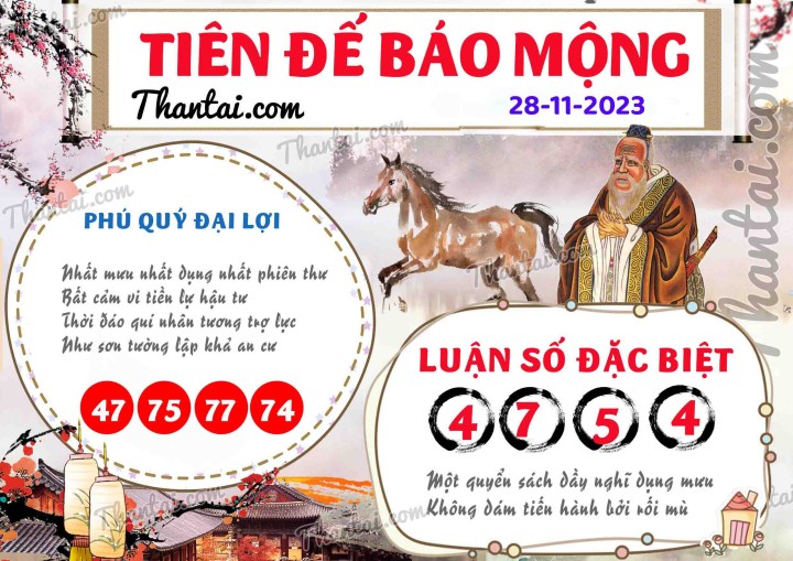 Tiên Đế Báo Mộng 13/11/2023