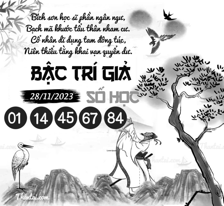 BẬC TRÍ GIẢ SỐ HỌC 13/11/2023