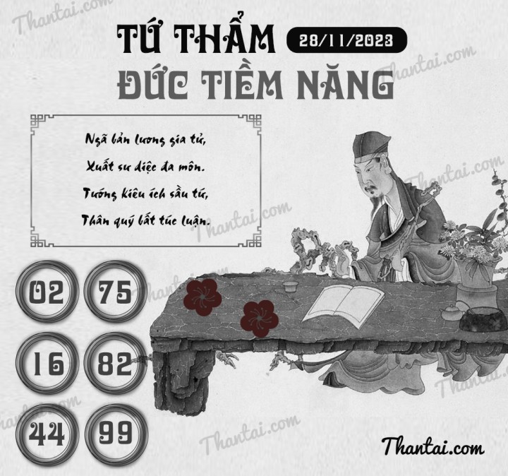 TỨ THẨM ĐỨC TIỀM NĂNG 13/11/2023