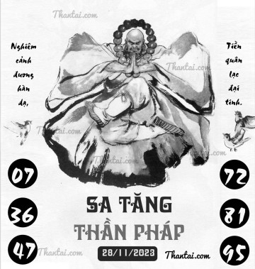 SA TĂNG THẦN PHÁP 28/11/2023