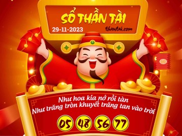 SỔ THẦN TÀI 29/11/2023