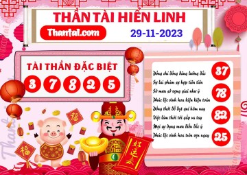 THẦN TÀI HIỂN LINH 29/11/2023