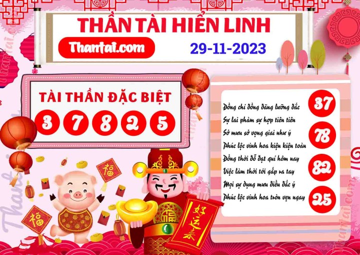 THẦN TÀI HIỂN LINH 14/11/2023