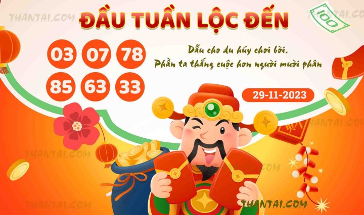 ĐẦU TUẦN LỘC ĐẾN 14/11/2023