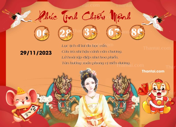 Phúc Tinh Chiếu Mệnh 14/11/2023