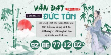 Văn Đạt Đức Tôn 29/11/2023