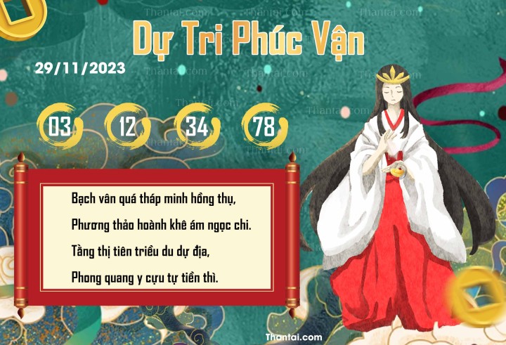 DỰ TRI PHÚC VẬN 14/11/2023