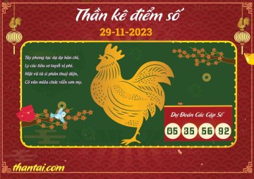 Thần Kê Điểm Số 29/11/2023