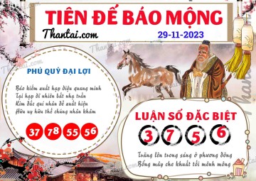 Tiên Đế Báo Mộng 29/11/2023