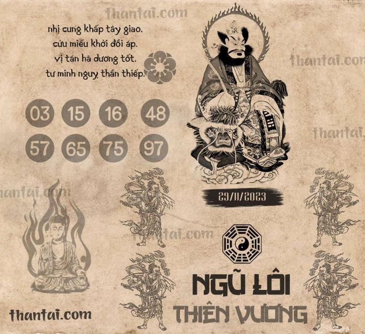 NGŨ LÔI THIÊN VƯƠNG 14/11/2023