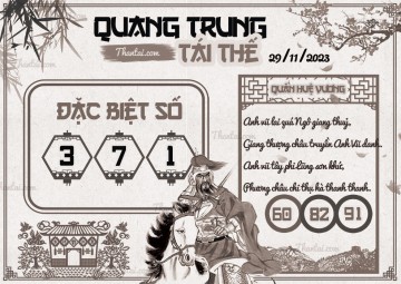 QUANG TRUNG TÁI THẾ 29/11/2023