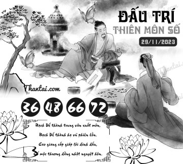 ĐẤU TRÍ THIÊN MÔN SỐ 29/11/2023