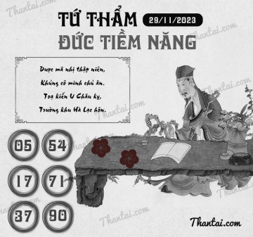 TỨ THẨM ĐỨC TIỀM NĂNG 29/11/2023