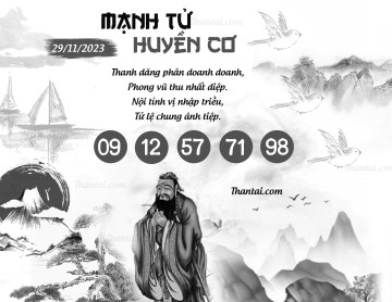 MẠNH TỬ HUYỀN CƠ 29/11/2023