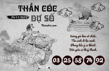 THẦN CÓC DỰ SỐ 29/11/2023