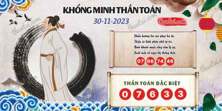 Khổng Minh Thần Toán 15/11/2023