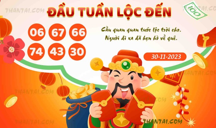 ĐẦU TUẦN LỘC ĐẾN 15/11/2023