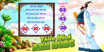 THIÊN MỆNH ANH HÙNG 30/11/2023