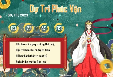 DỰ TRI PHÚC VẬN 30/11/2023