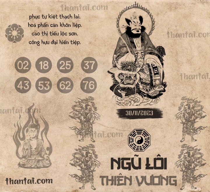 NGŨ LÔI THIÊN VƯƠNG 15/11/2023