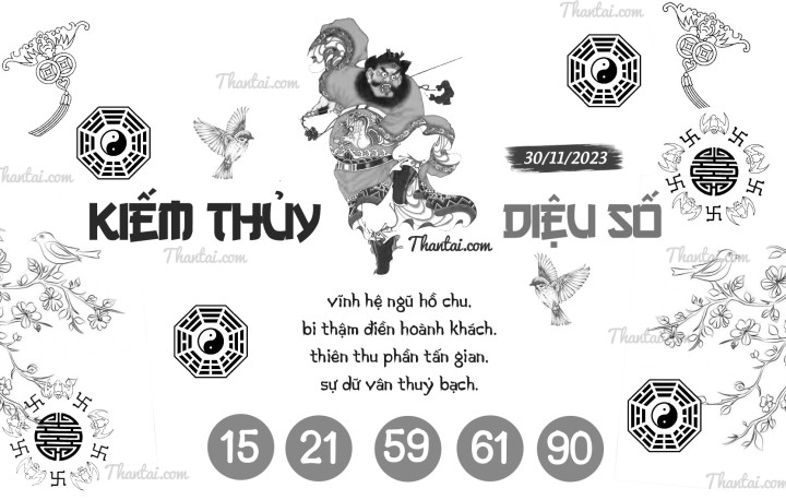 KIẾM THỦY DIỆU SỐ 15/11/2023