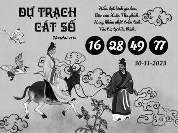 DỰ TRẠCH CÁT SỐ 30/11/2023