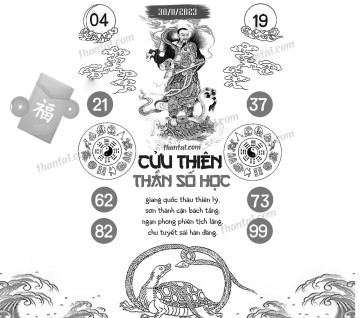 CỬU THIÊN THẦN SỐ HỌC 30/11/2023