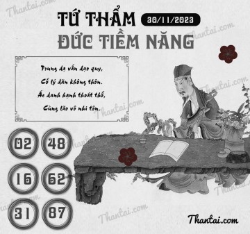 TỨ THẨM ĐỨC TIỀM NĂNG 30/11/2023