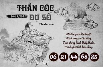 THẦN CÓC DỰ SỐ 30/11/2023