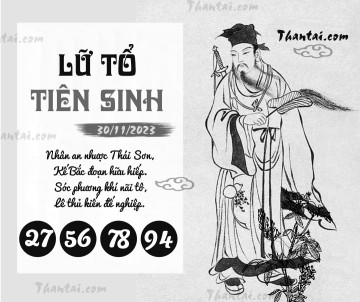 LỮ TỔ TIÊN SINH 30/11/2023