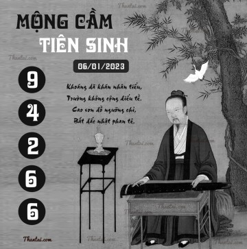 MỘNG CẦM TIÊN SINH 06/01/2023