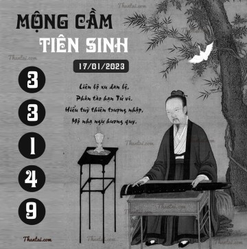 MỘNG CẦM TIÊN SINH 17/01/2023