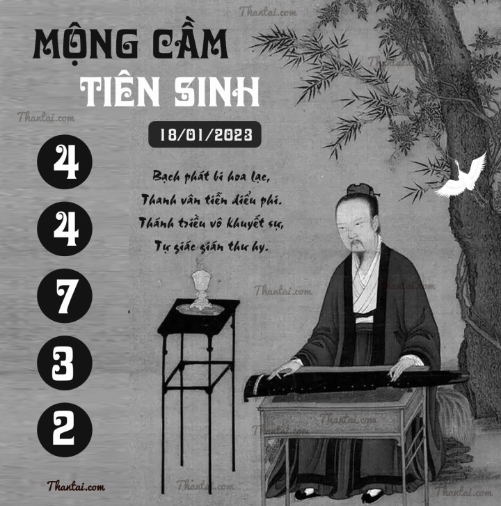 MỘNG CẦM TIÊN SINH 03/01/2023