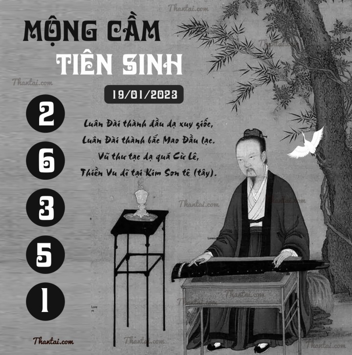 MỘNG CẦM TIÊN SINH 04/01/2023