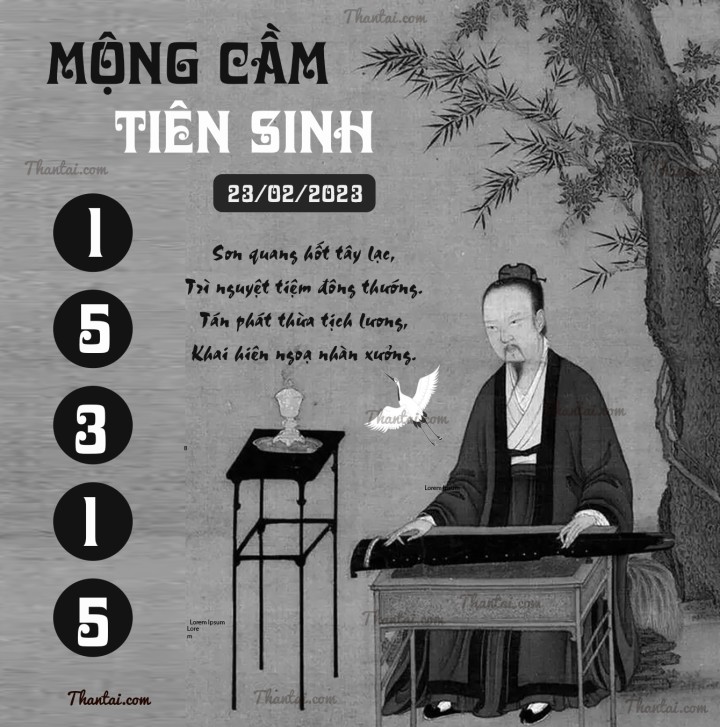 MỘNG CẦM TIÊN SINH 08/02/2023