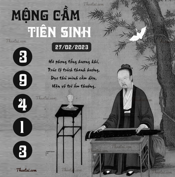 MỘNG CẦM TIÊN SINH 12/02/2023