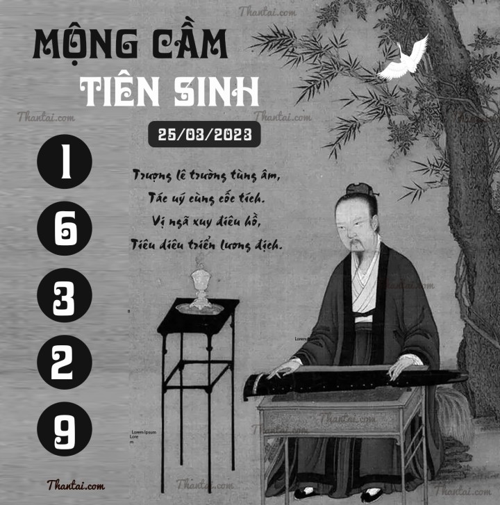 MỘNG CẦM TIÊN SINH 10/03/2023
