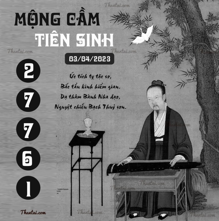 MỘNG CẦM TIÊN SINH 19/03/2023