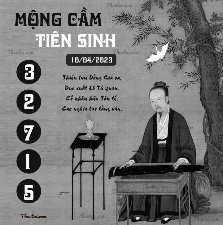 MỘNG CẦM TIÊN SINH 26/03/2023